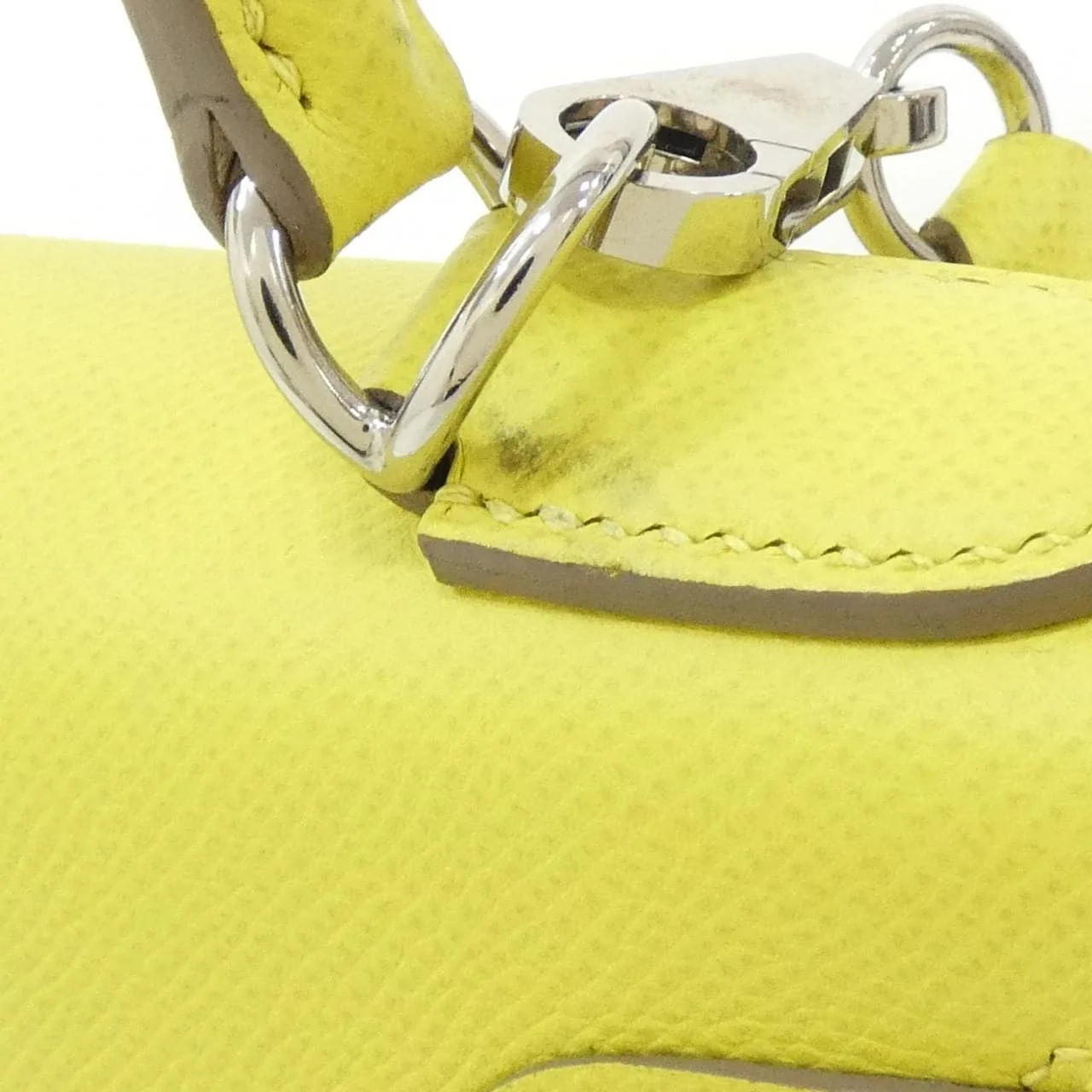 HERMES Kelly 042319CK Handbag Epsom Black Epsom Leather Rank A - Thumbnail 6