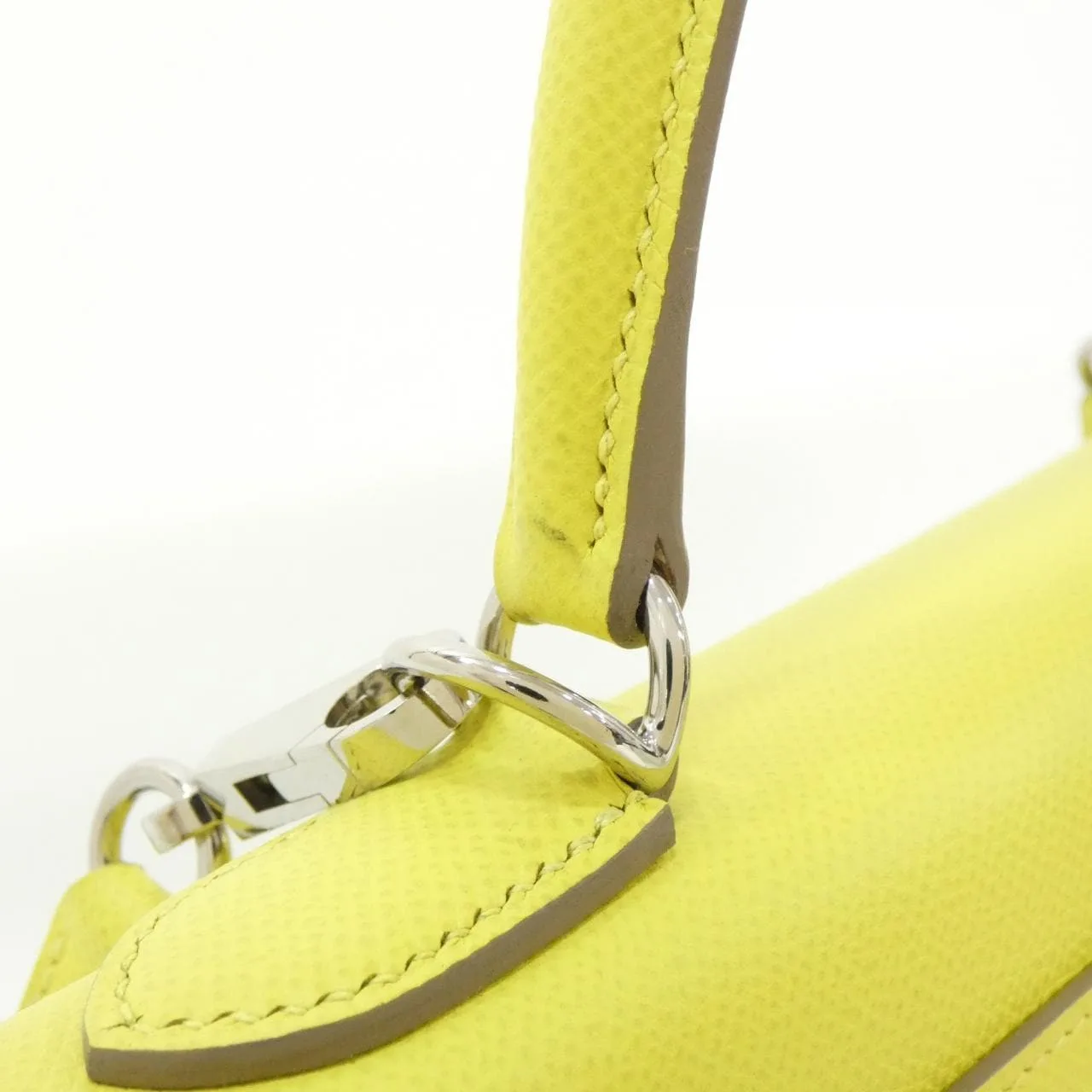 HERMES Kelly 042319CK Handbag Epsom Black Epsom Leather Rank A - Thumbnail 8