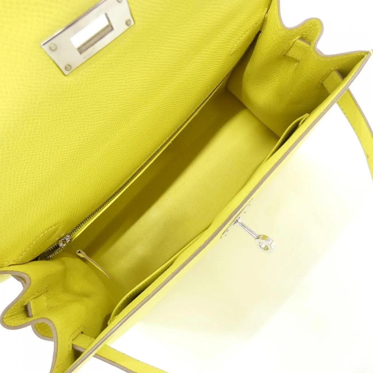 HERMES Kelly 042319CK Handbag Epsom Black Epsom Leather Rank A - Thumbnail 10