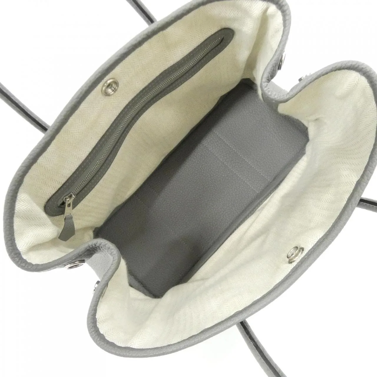 HERMES Garden Party 051568CK Tote 黑色 中古品A - 縮圖 9