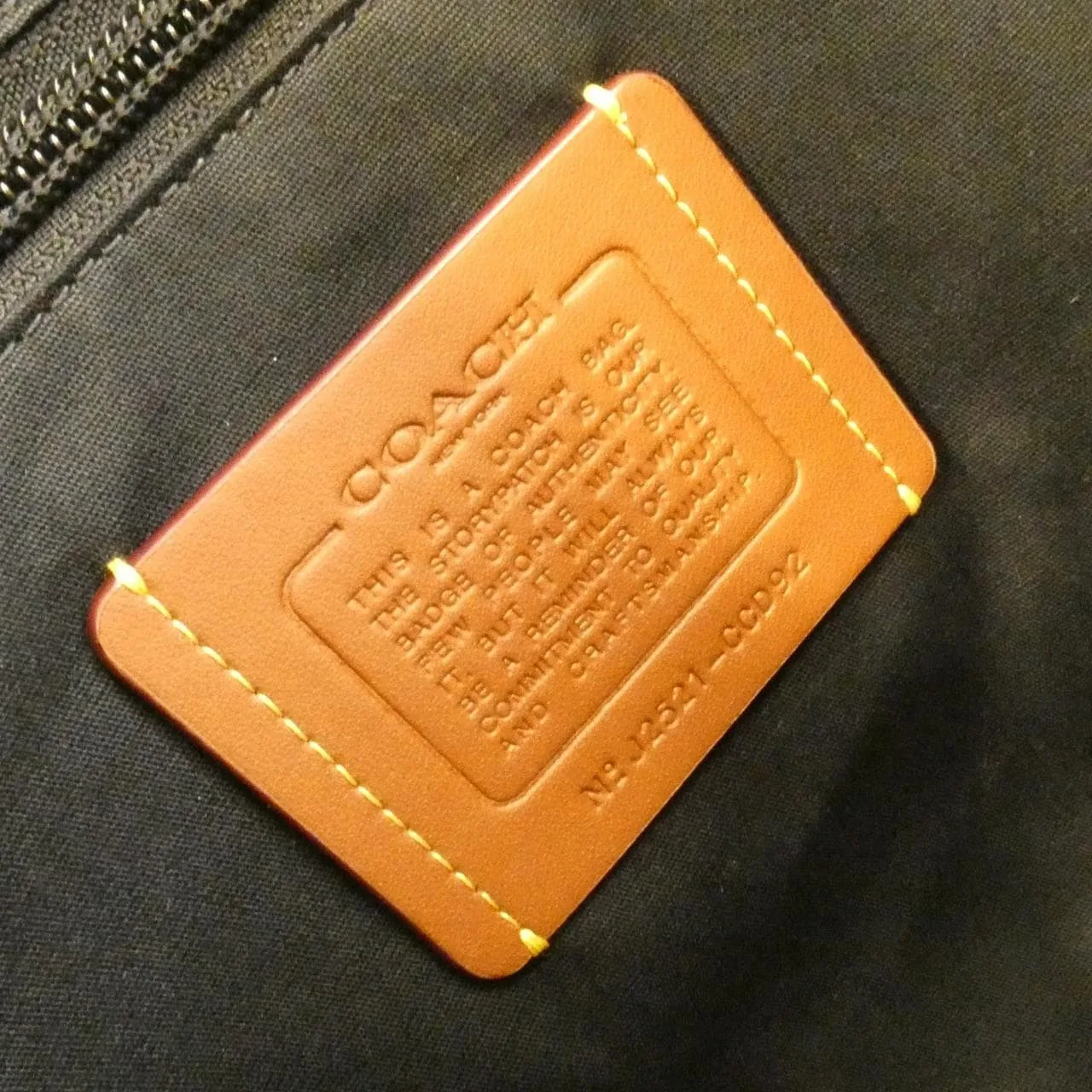 COACH CCD92 Boston Canvas 黑色 帆布 中古品A - 縮圖 6