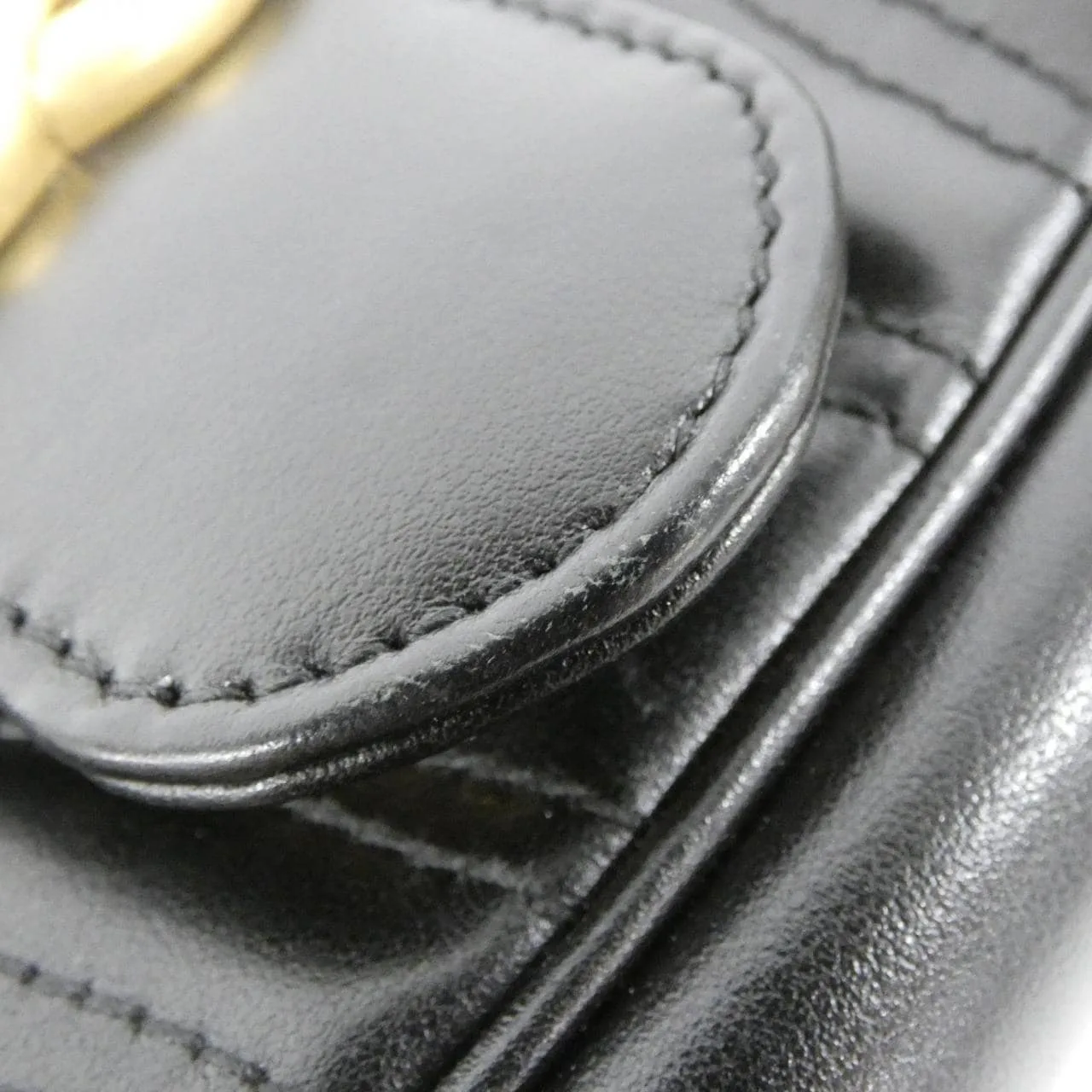 GUCCI Marmont 443497 DTDIT Shoulder Leather 黑色 皮革 中古品A - 縮圖 4