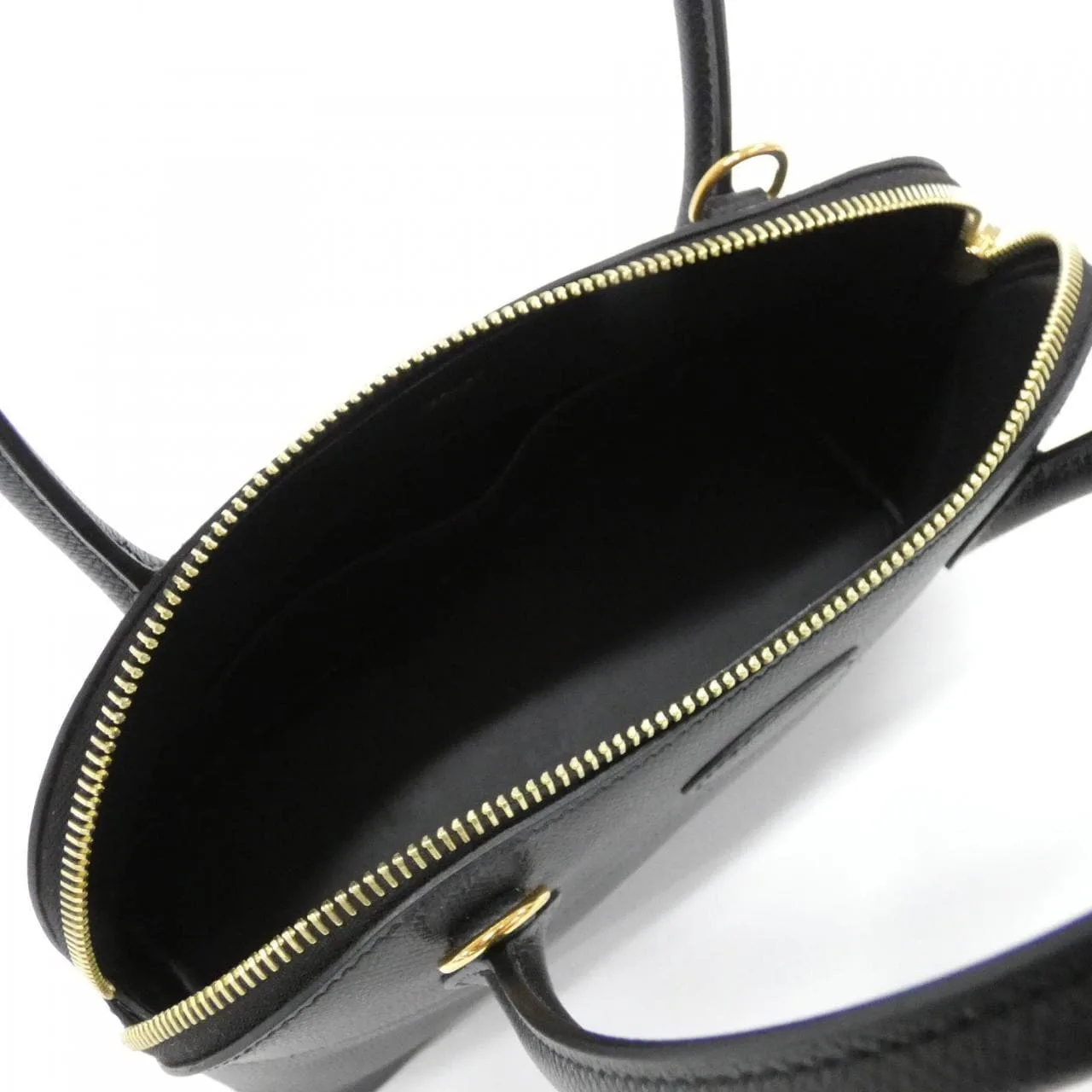 HERMES Bolide 049431CC Handbag Epsom Black Epsom Leather Rank A - Thumbnail 5