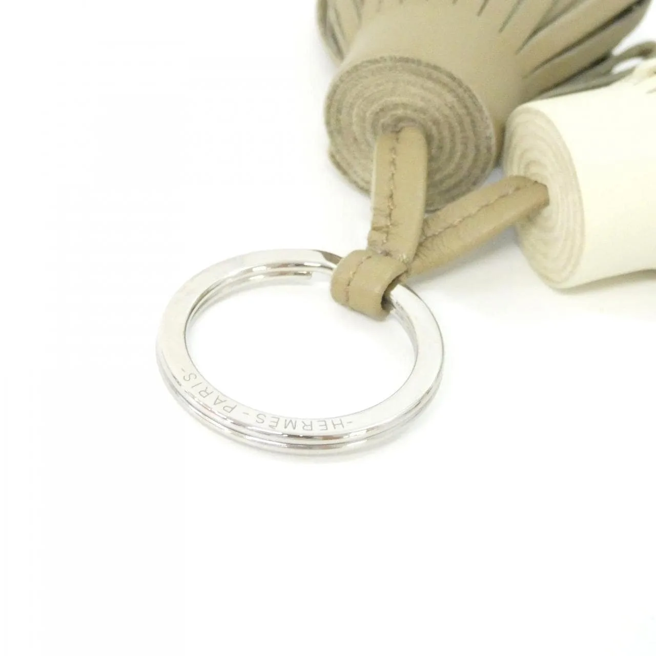 HERMES 077895CJ Key Case 米色 中古品A - 縮圖 3