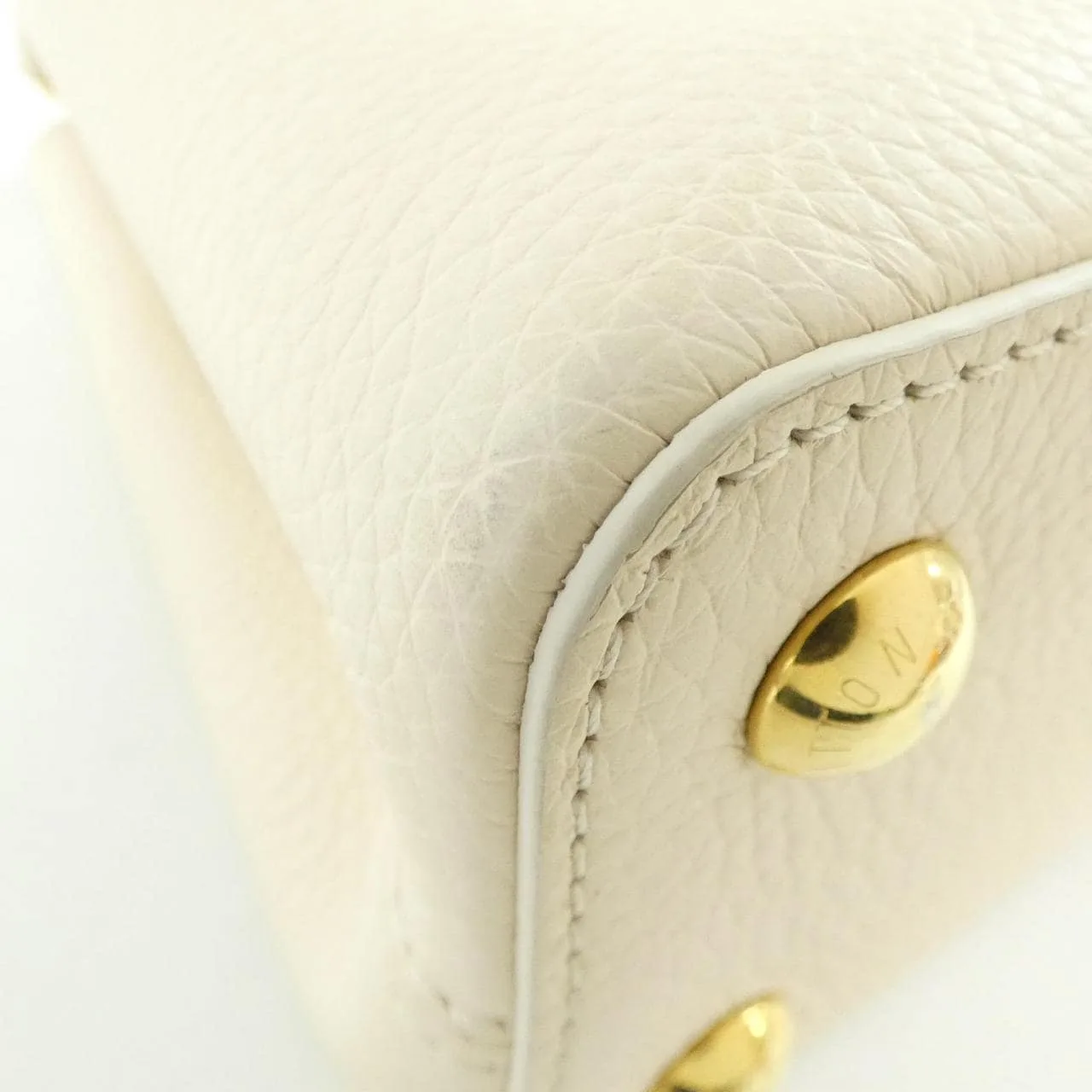 LOUIS VUITTON Capucines M21127 手提包 米色 中古品A - 縮圖 3