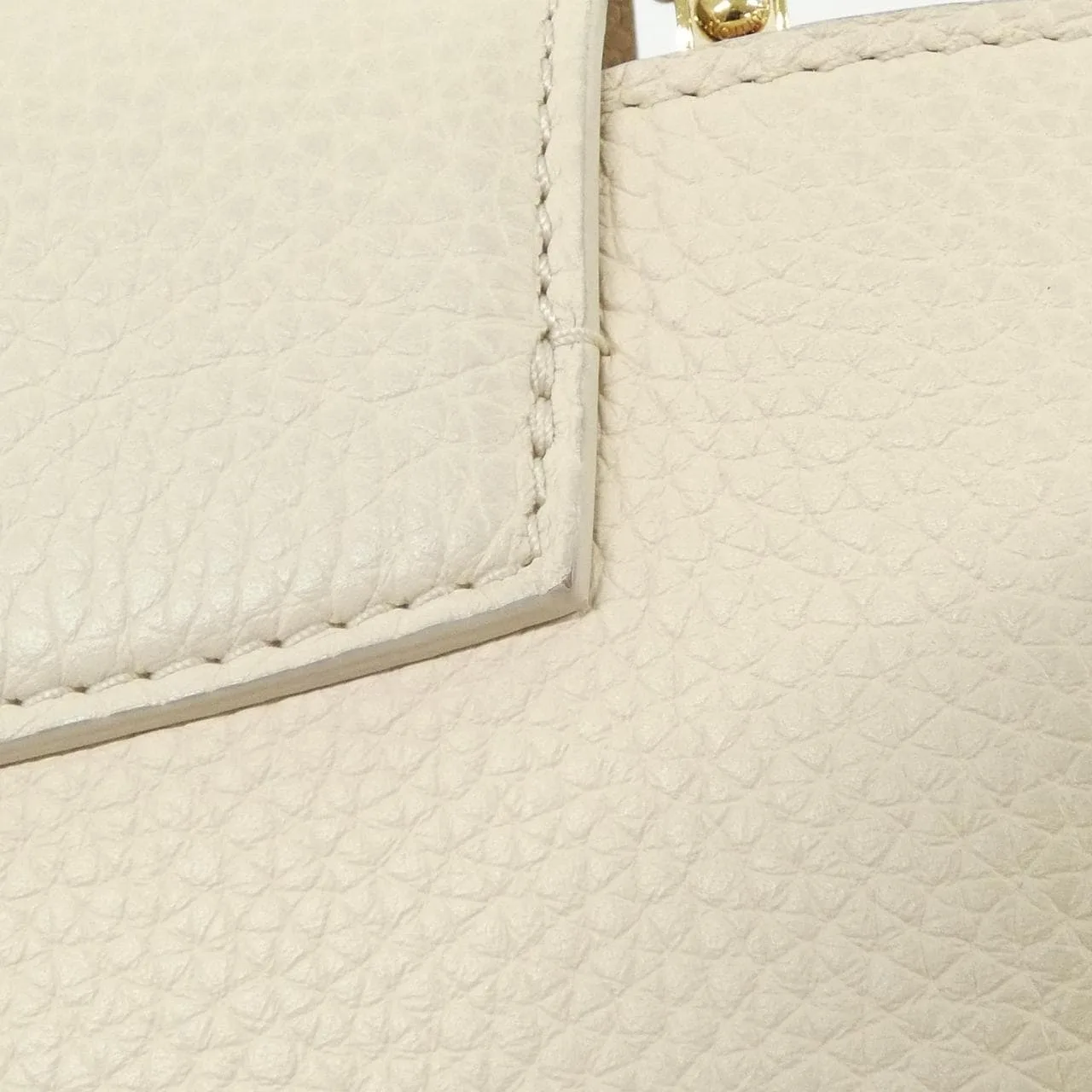 LOUIS VUITTON Capucines M21127 手提包 米色 中古品A - 縮圖 5