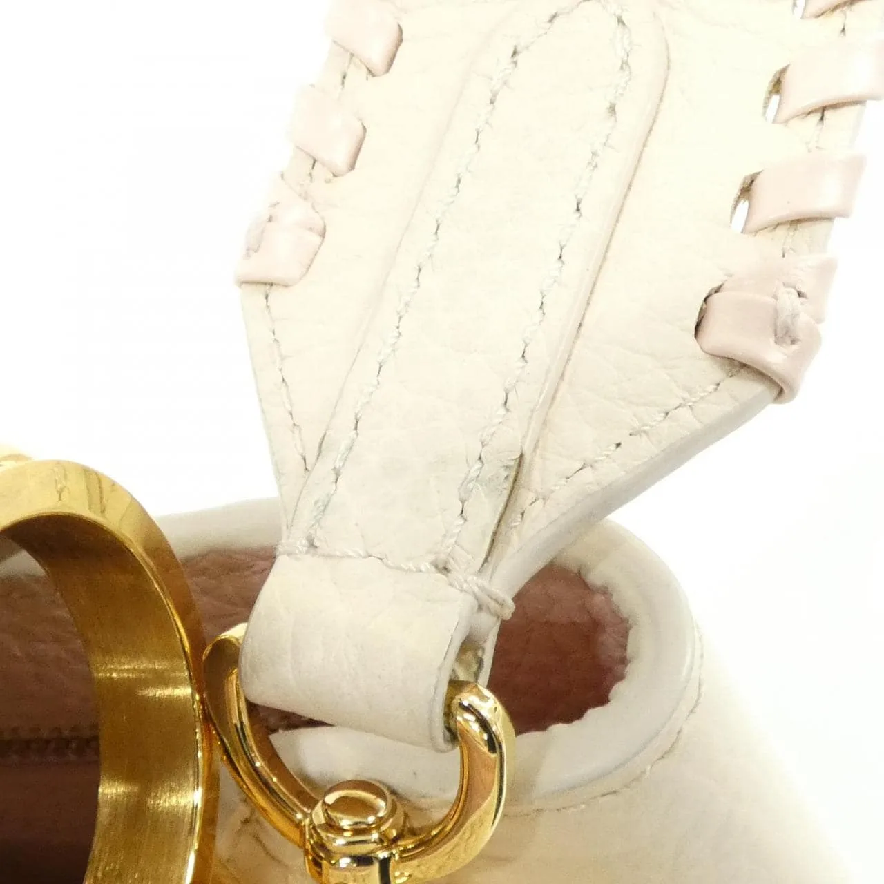 LOUIS VUITTON Capucines M21127 手提包 米色 中古品A - 縮圖 6