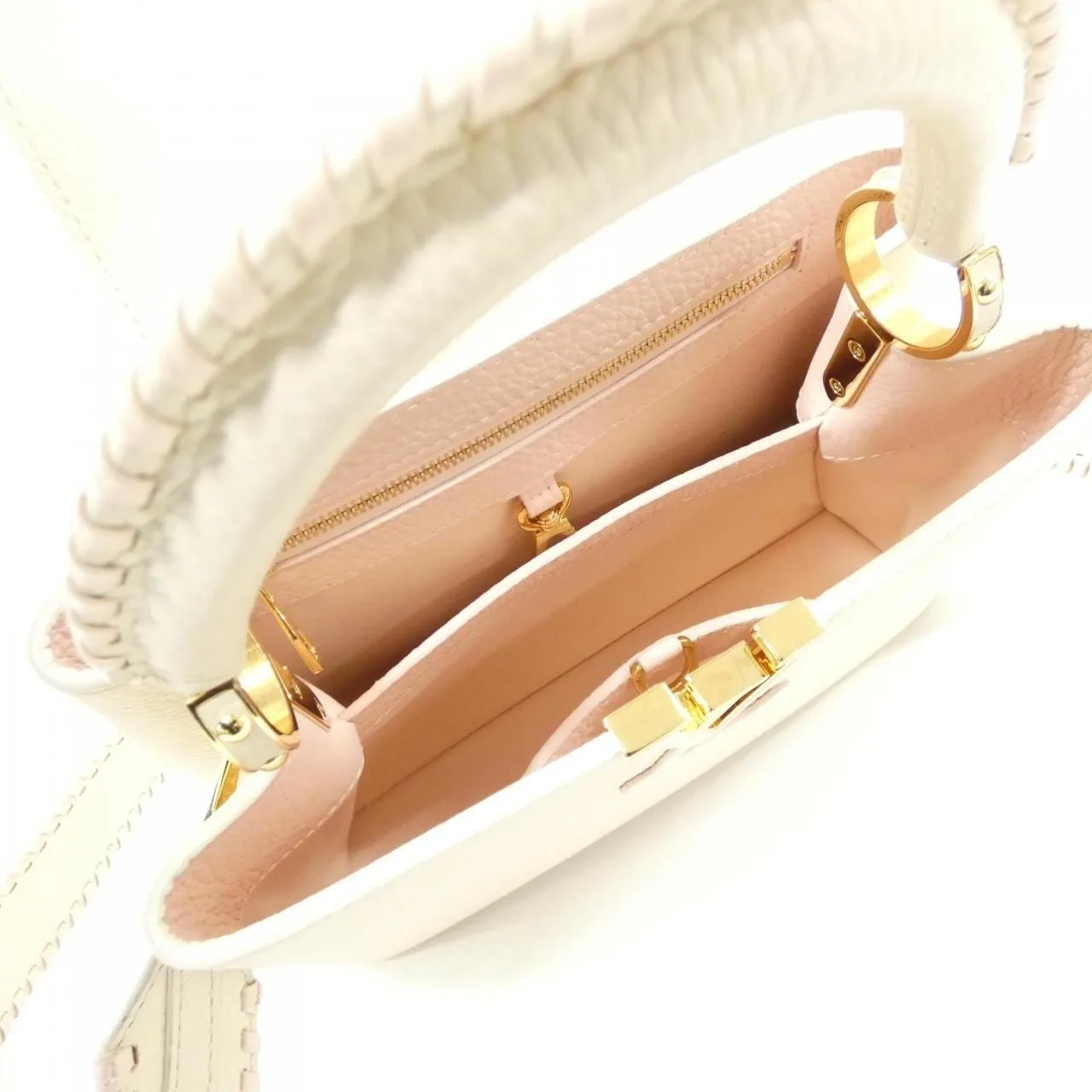 LOUIS VUITTON Capucines M21127 手提包 米色 中古品A - 縮圖 7