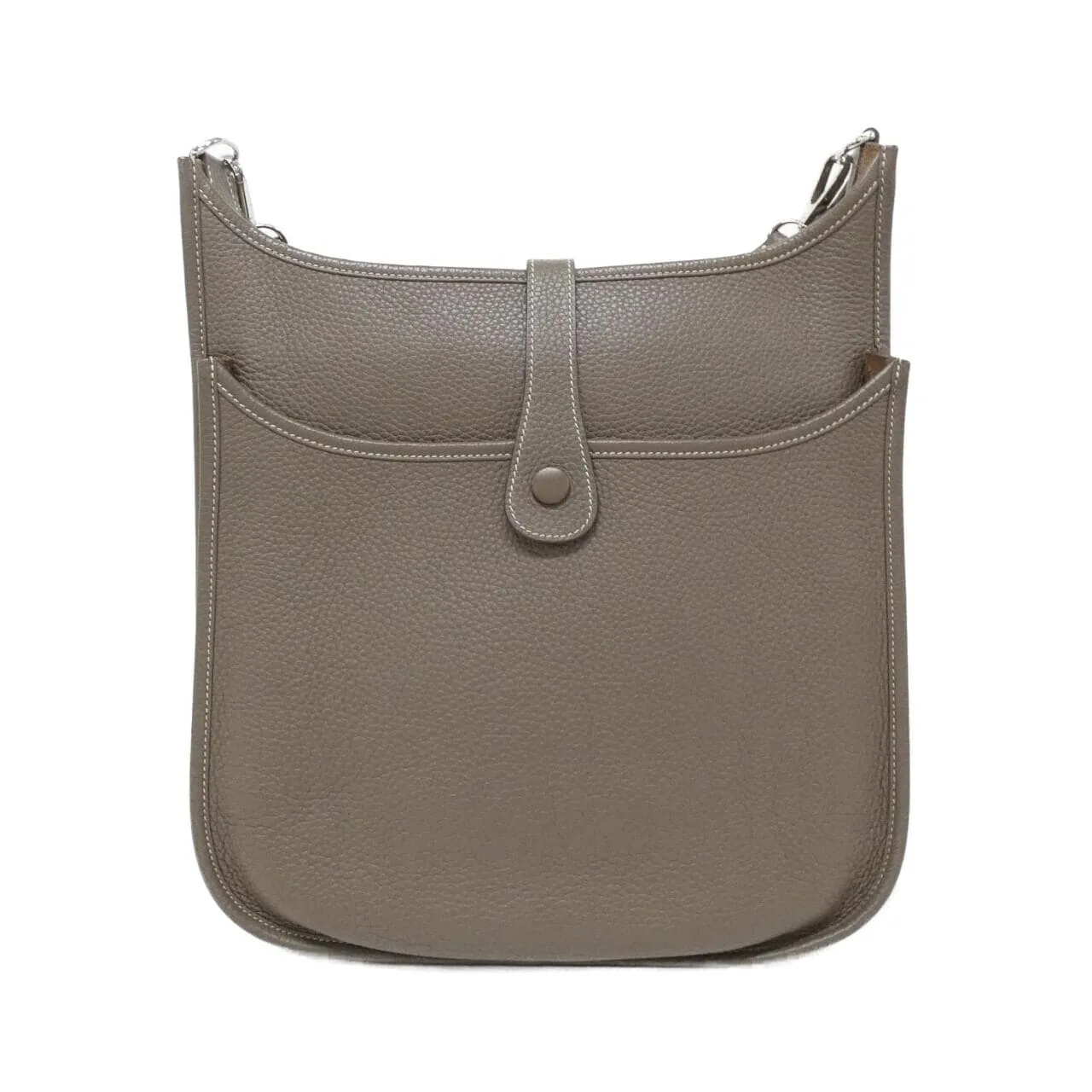 HERMES Evelyne 056275CK Shoulder Clemence Etoupe Clemence Leather Rank A - Thumbnail 2