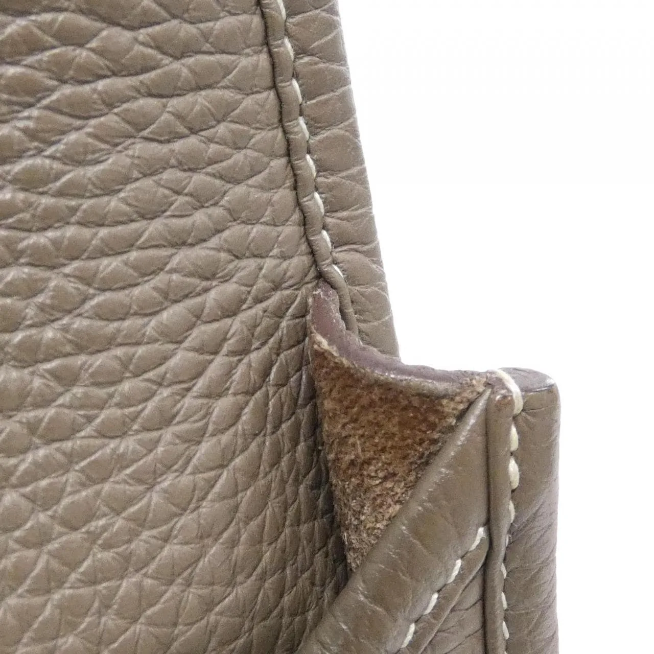 HERMES Evelyne 056275CK Shoulder Clemence Etoupe Clemence Leather Rank A - Thumbnail 5