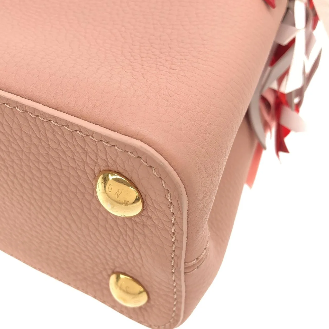 LOUIS VUITTON Capucines Handbag 黑色 中古品A - 縮圖 3