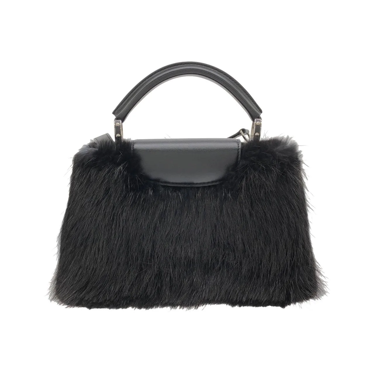 LOUIS VUITTON Capucines N93940 Handbag 黑色 中古品A - 縮圖 2