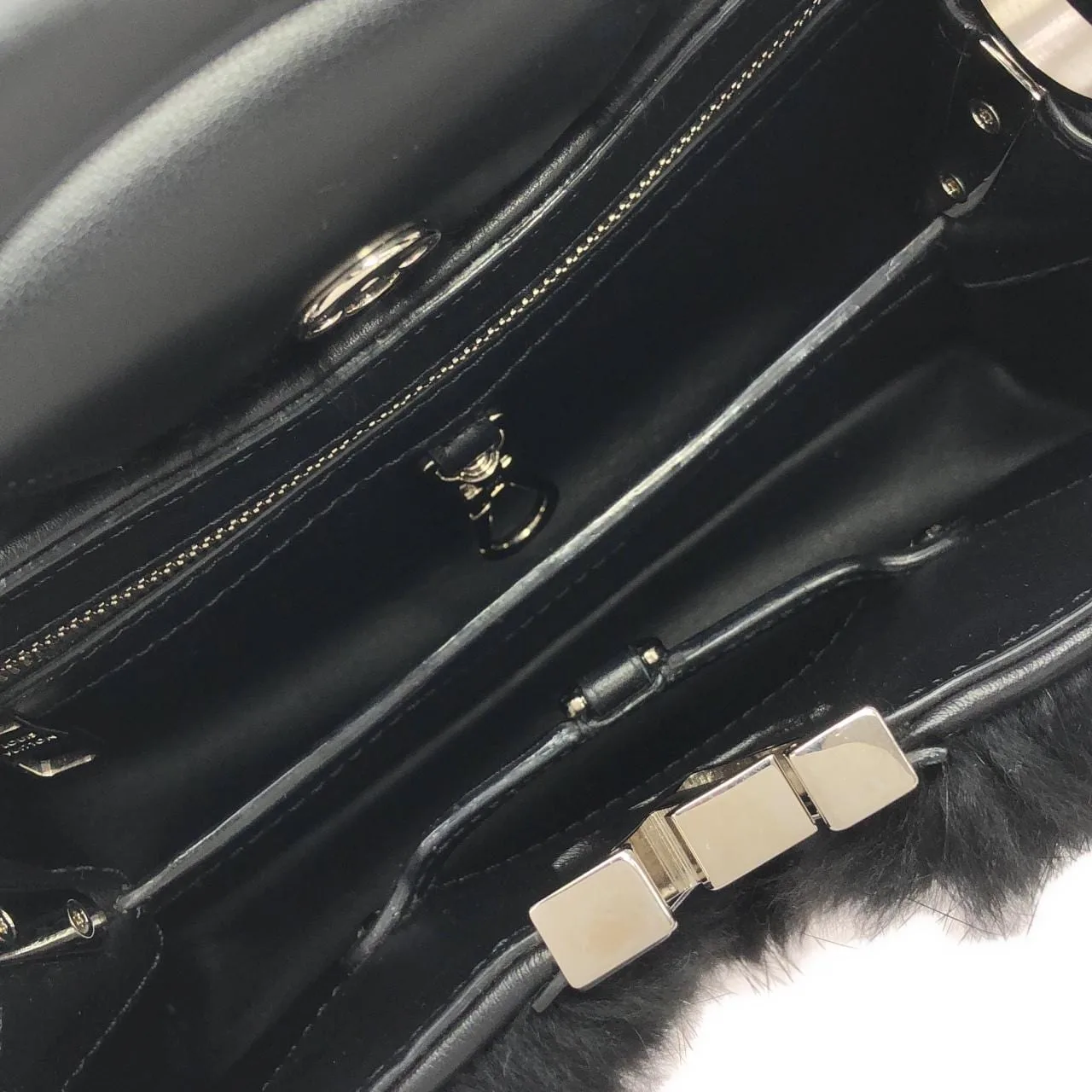 LOUIS VUITTON Capucines N93940 Handbag 黑色 中古品A - 縮圖 7