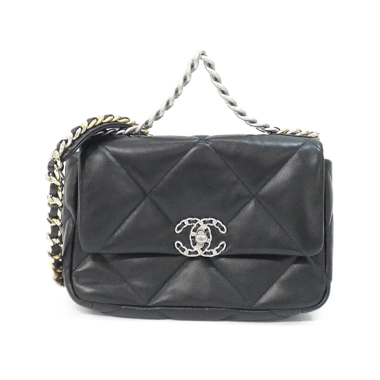 CHANEL Chanel 19 AS1160 Shoulder Lambskin Black