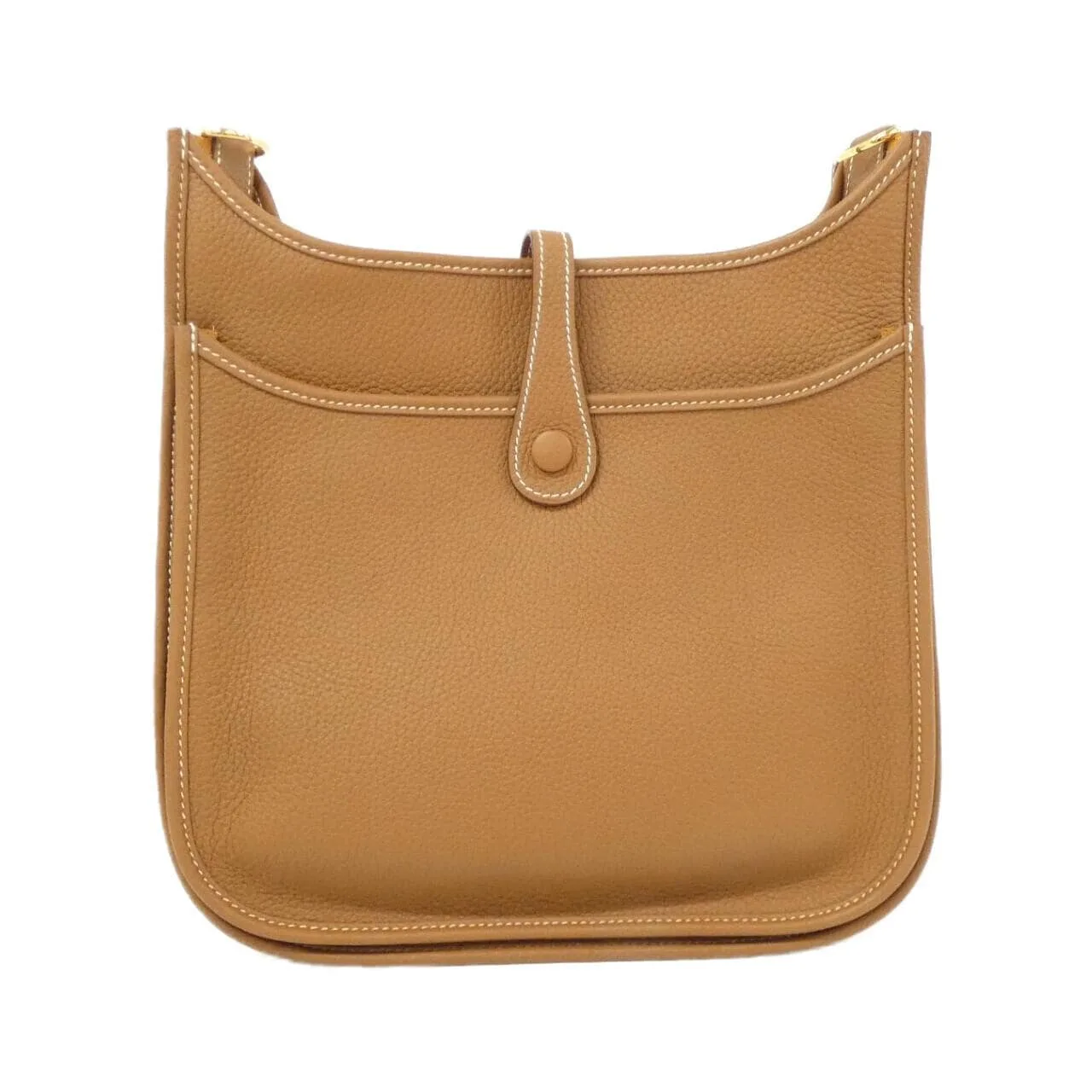 HERMES Evelyne 056277CC Shoulder Clemence Gold Clemence Leather Rank A - Thumbnail 2