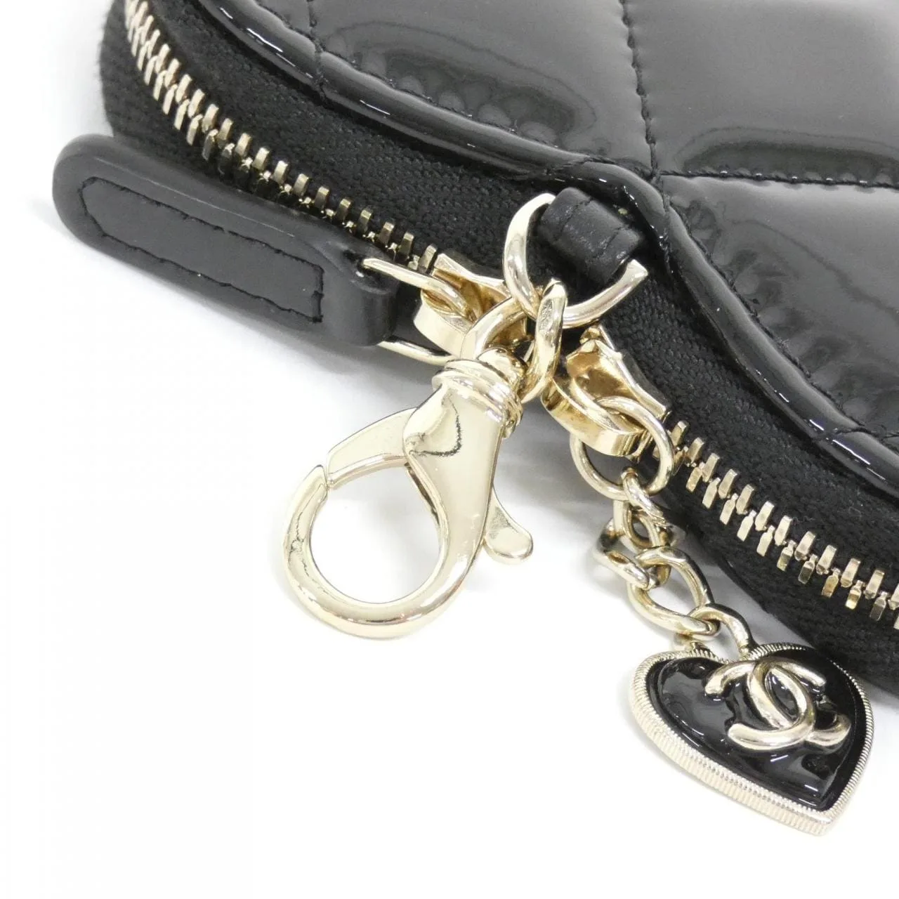 CHANEL Chanel 19 AP3296 散紙包 漆皮 黑色 漆皮 中古品A - 縮圖 5