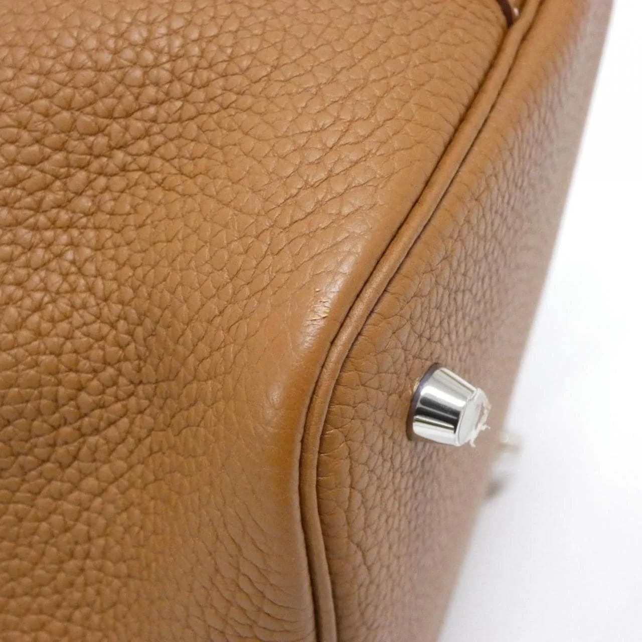 HERMES Picotin 060991CK Handbag Clemence Gold Clemence Leather Rank A - Thumbnail 3