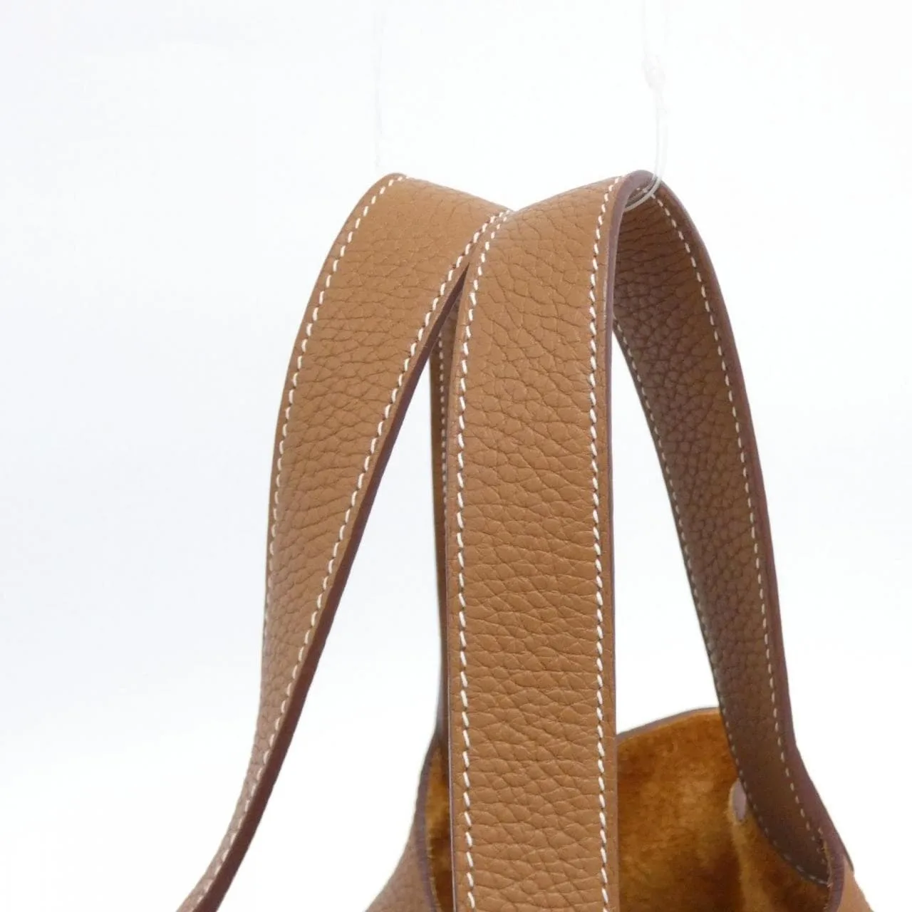 HERMES Picotin 060991CK Handbag Clemence Gold Clemence Leather Rank A - Thumbnail 6