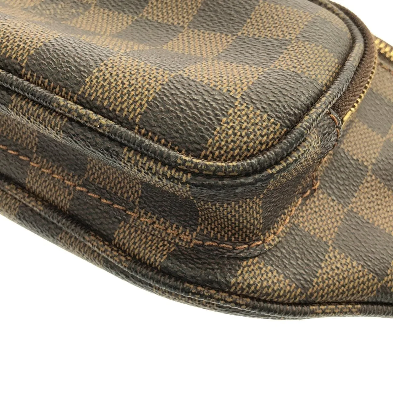 LOUIS VUITTON Bum Bag N51172 肩背包 Damier 黑色 Damier 中古品A - 縮圖 3