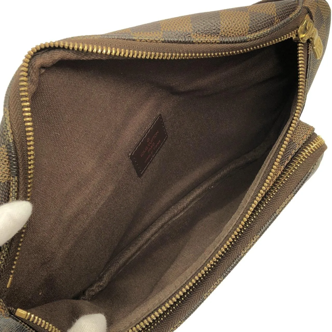 LOUIS VUITTON Bum Bag N51172 肩背包 Damier 黑色 Damier 中古品A - 縮圖 8