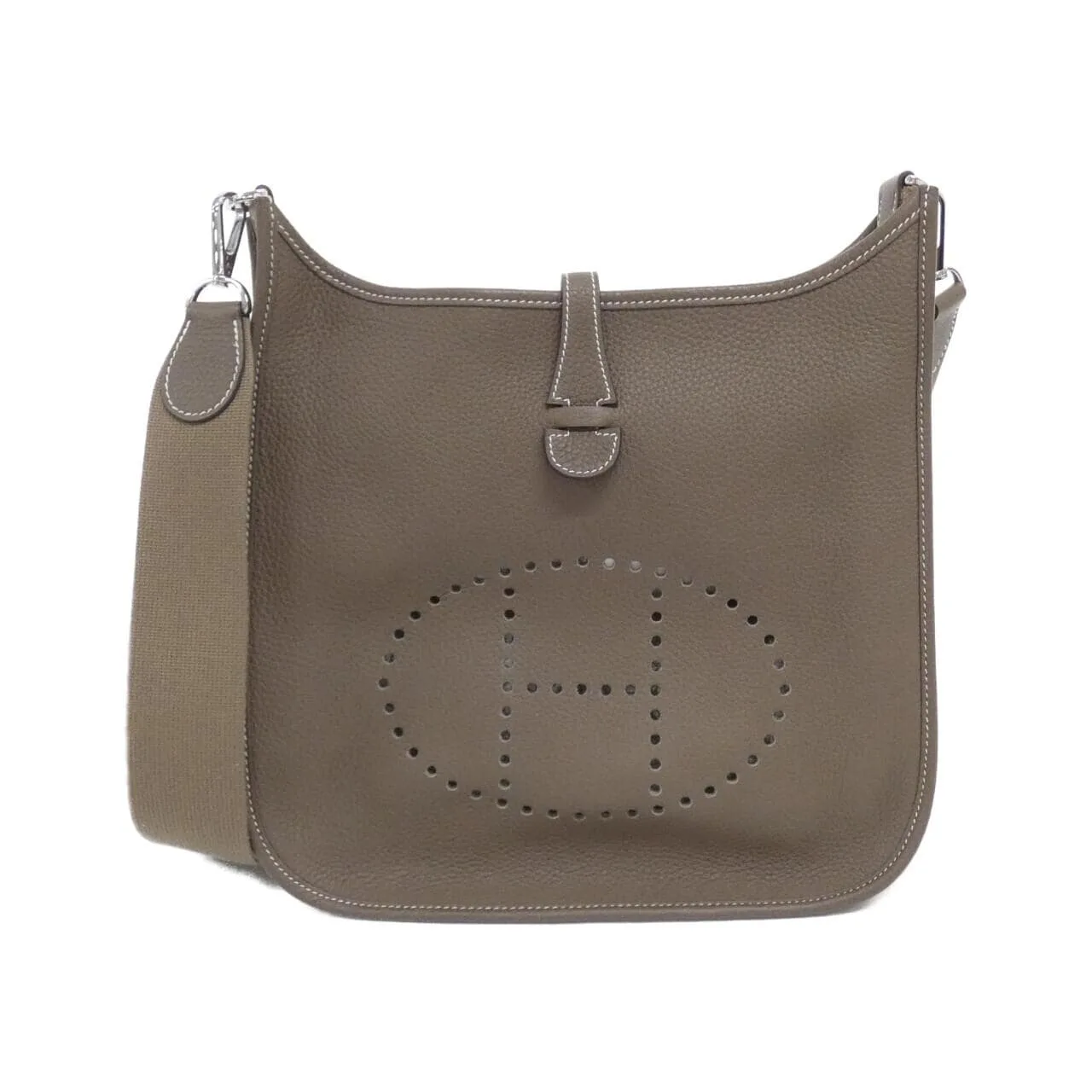 HERMES Evelyne 056277CK Shoulder Clemence Etoupe