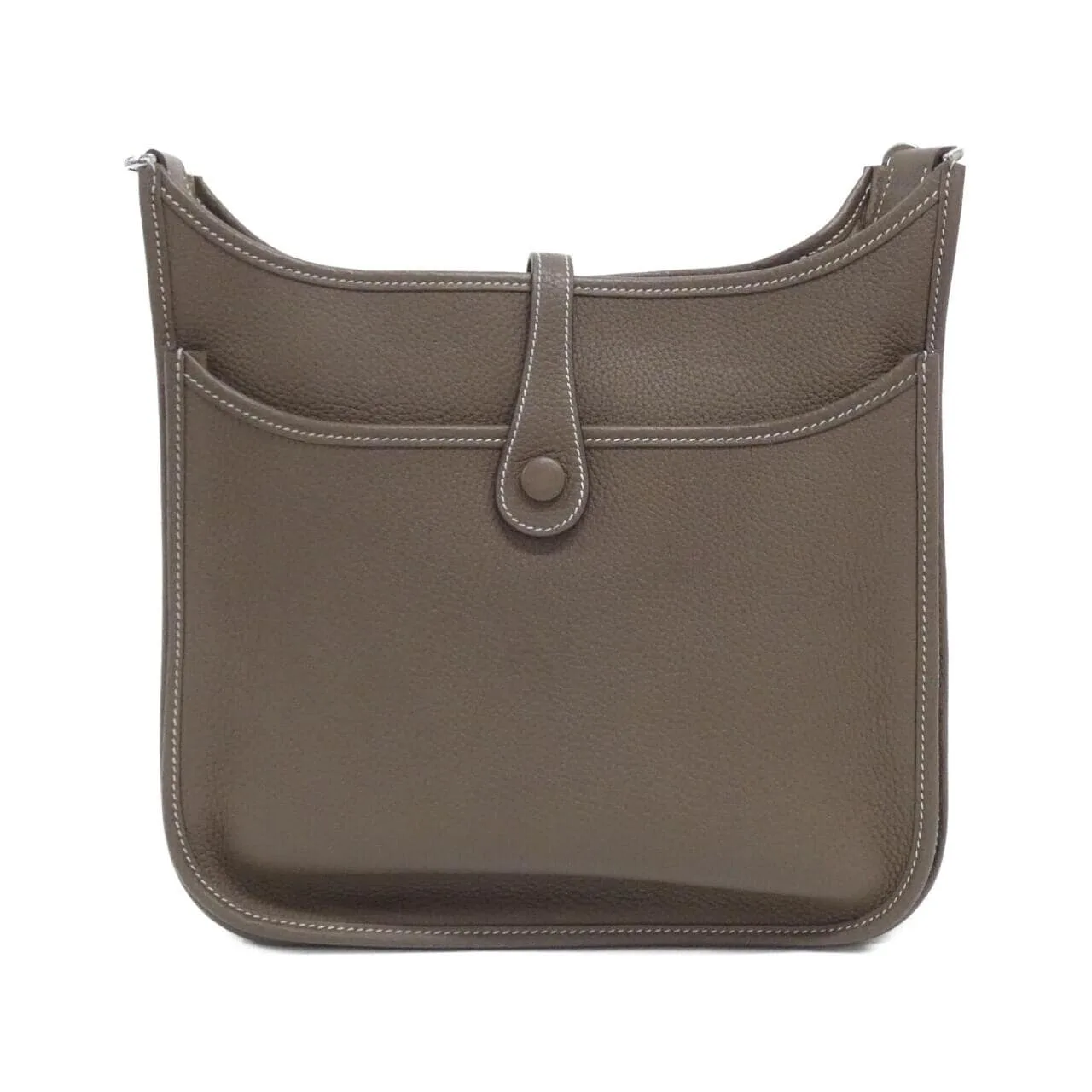 HERMES Evelyne 056277CK Shoulder Clemence Etoupe Clemence Leather Rank A - Thumbnail 2