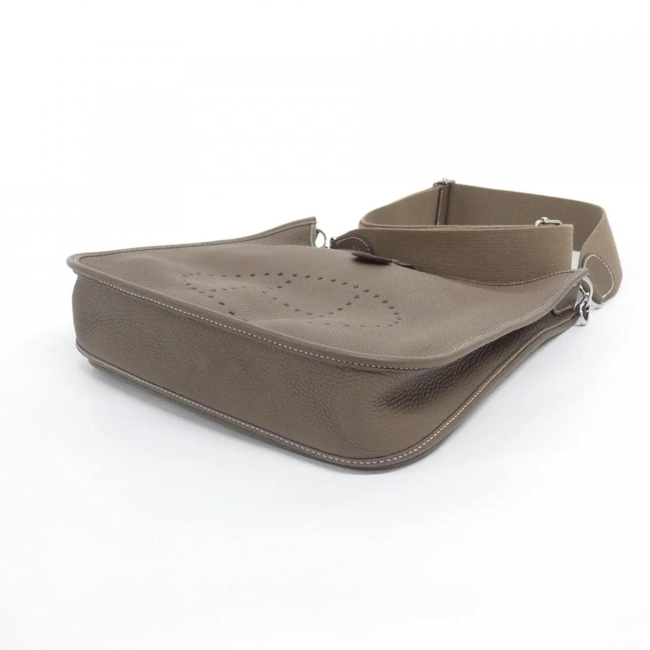 HERMES Evelyne 056277CK Shoulder Clemence Etoupe Clemence Leather Rank A - Thumbnail 3