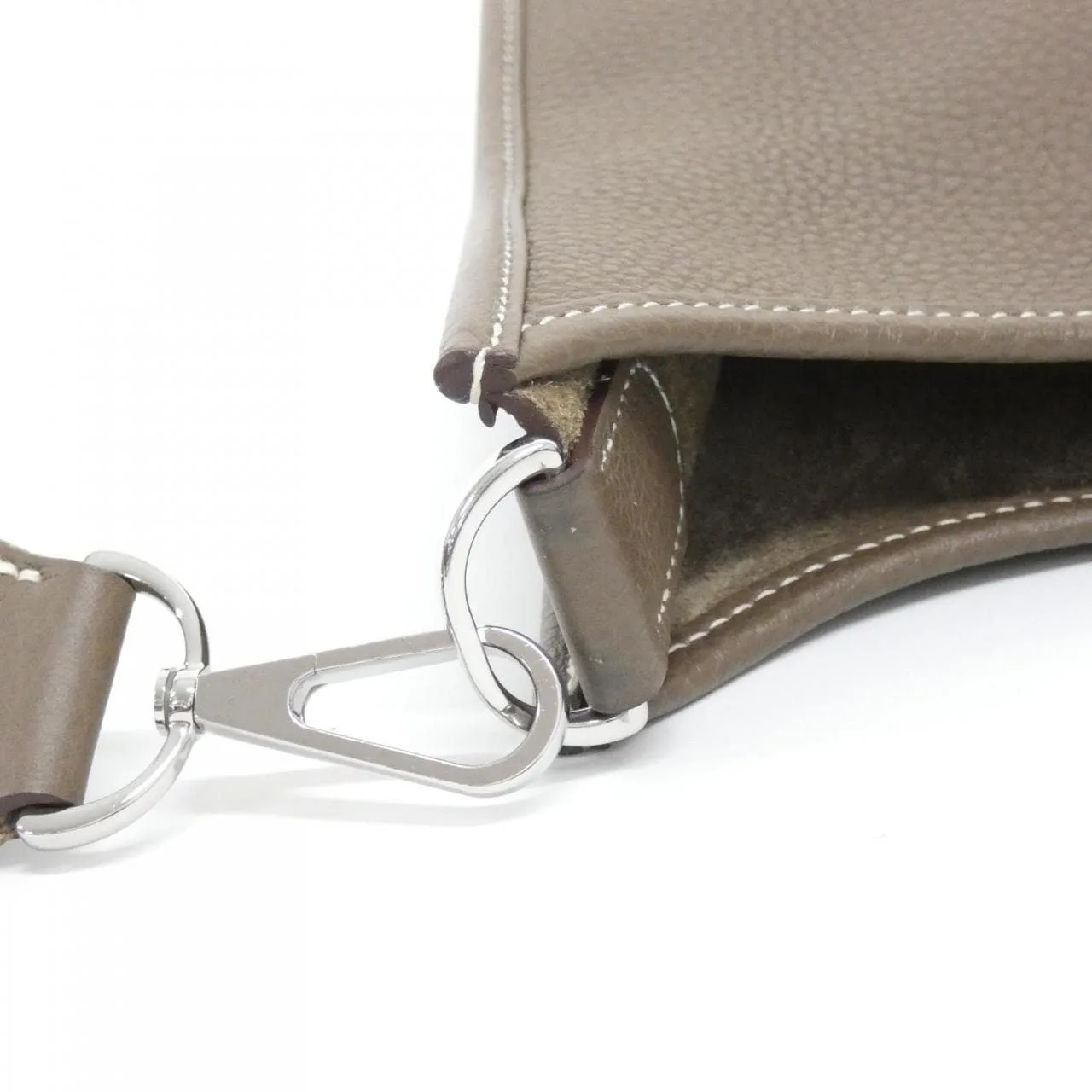 HERMES Evelyne 056277CK Shoulder Clemence Etoupe Clemence Leather Rank A - Thumbnail 6