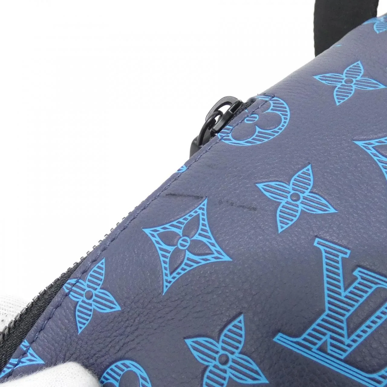 LOUIS VUITTON M46562 肩背包 Monogram 深藍色 Monogram 中古品A - 縮圖 4