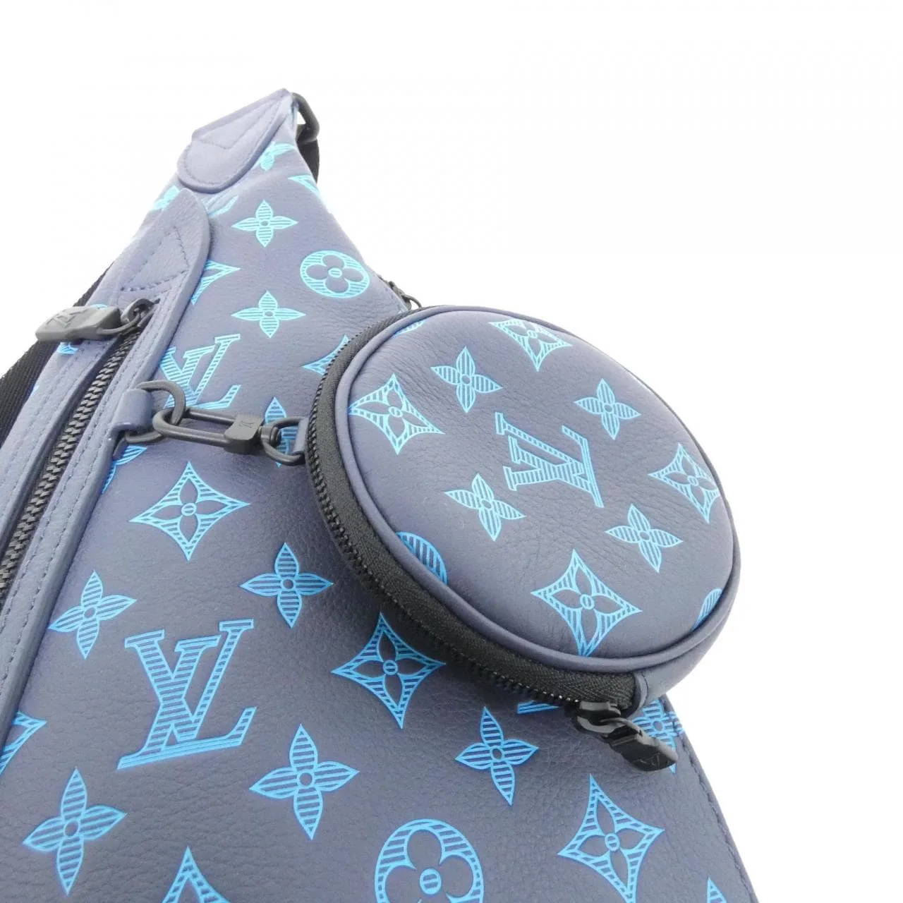 LOUIS VUITTON M46562 肩背包 Monogram 深藍色 Monogram 中古品A - 縮圖 8