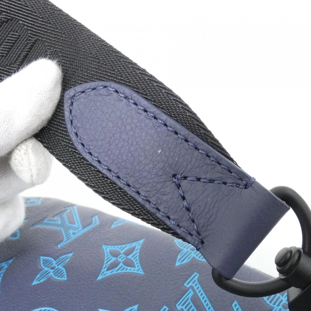 LOUIS VUITTON M46562 肩背包 Monogram 深藍色 Monogram 中古品A - 縮圖 9