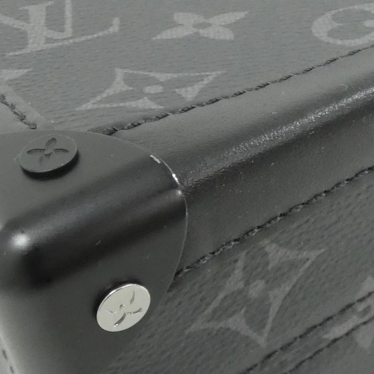 LOUIS VUITTON Soft Trunk M44952 手提包 Monogram 黑色 Monogram 中古品A - 縮圖 3