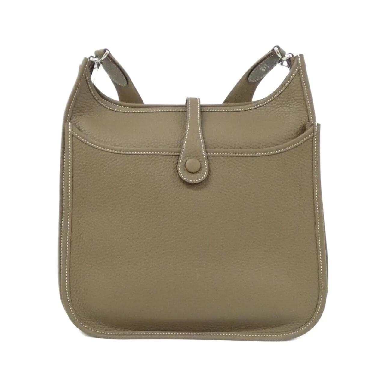 HERMES Evelyne 056277CK Shoulder Clemence Etoupe Clemence 皮 中古品A - 縮圖 2