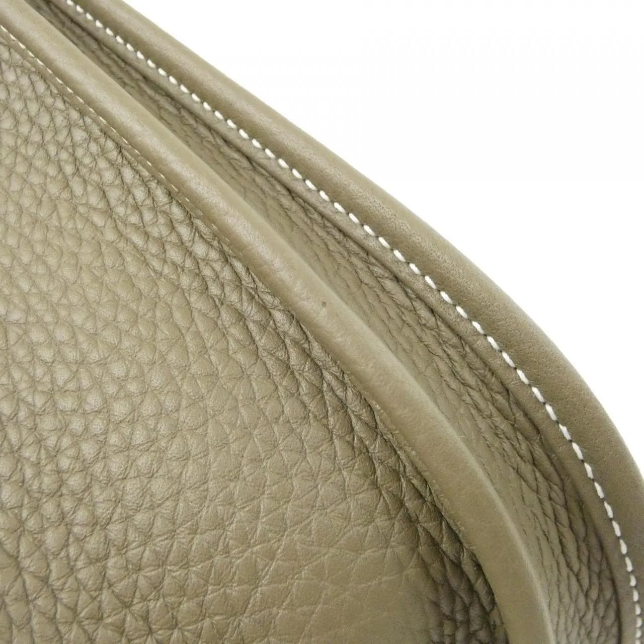 HERMES Evelyne 056277CK Shoulder Clemence Etoupe Clemence 皮 中古品A - 縮圖 4