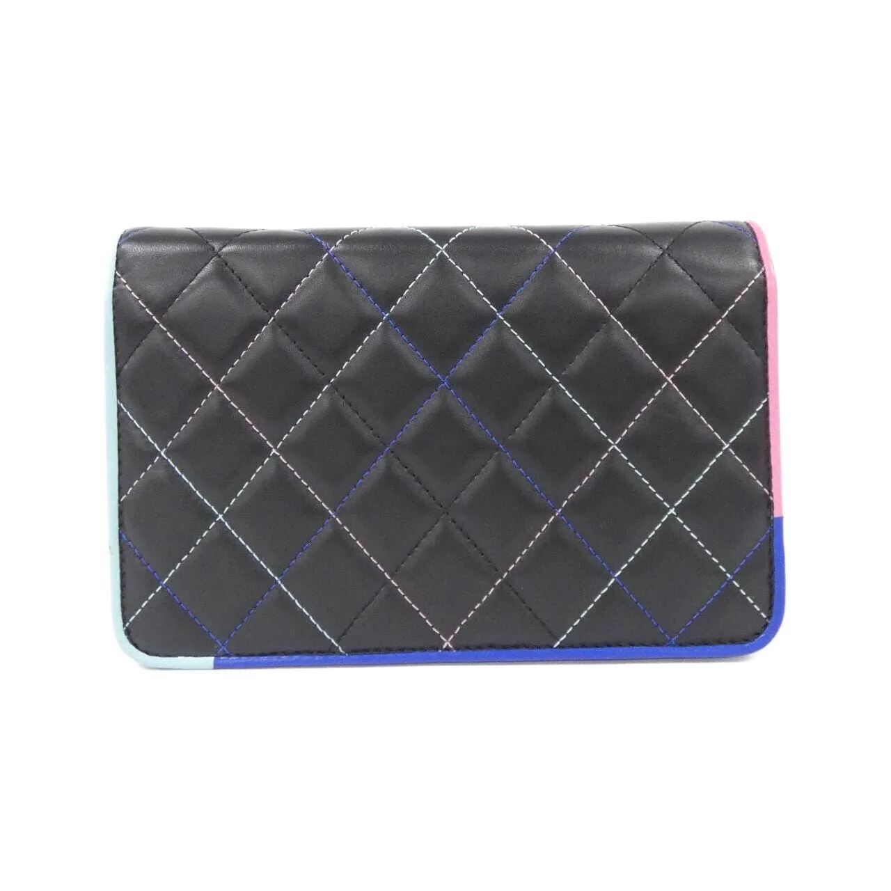 CHANEL 81991 Wallet Lambskin Black Lambskin Rank A - Thumbnail 2