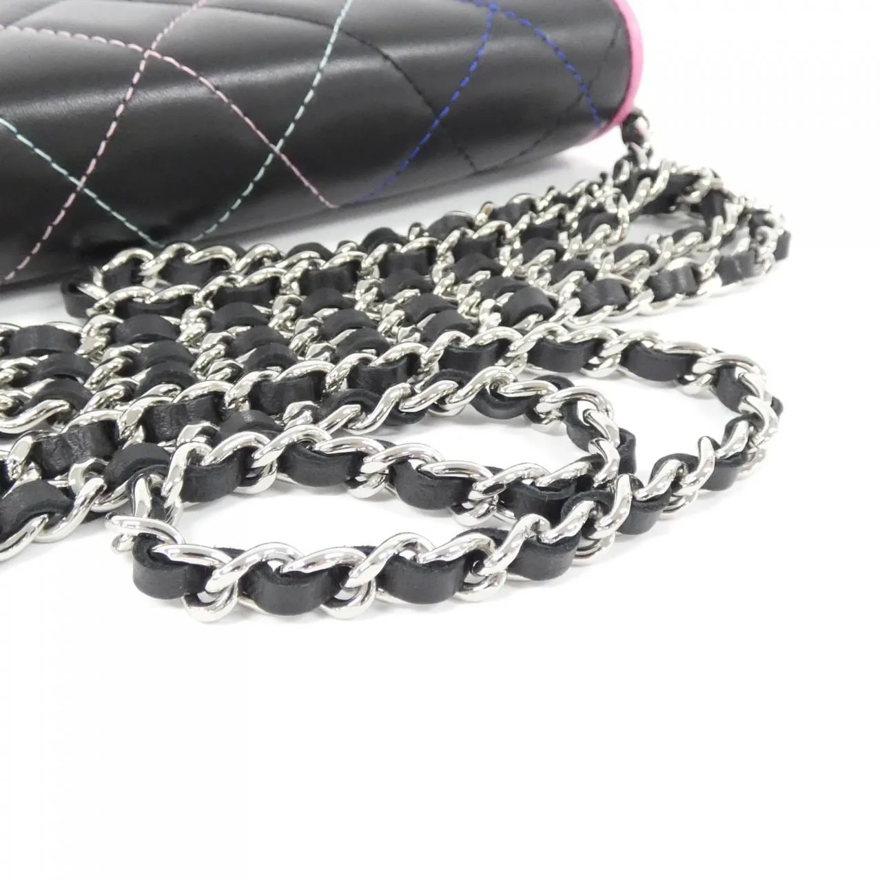 CHANEL 81991 Wallet Lambskin Black Lambskin Rank A - Thumbnail 5