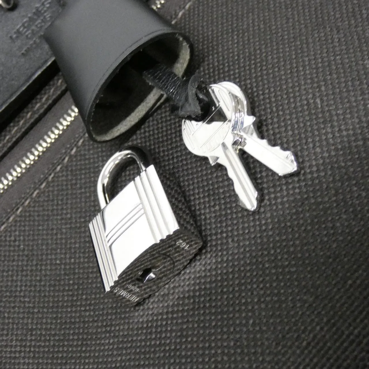 HERMES Herbag 078971CK Handbag Black Rank A - Thumbnail 4