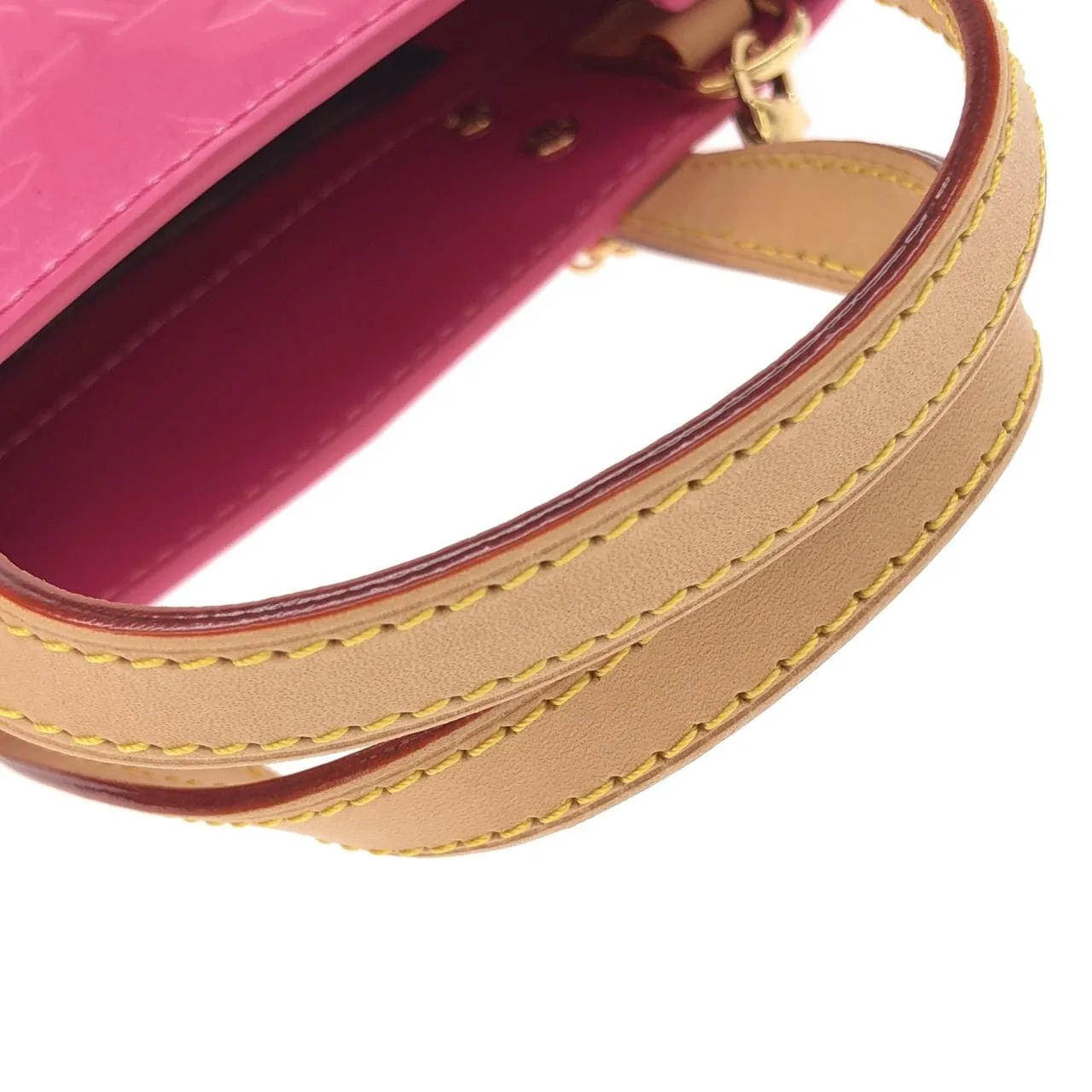 LOUIS VUITTON M24028 Handbag Vernis Pink Vernis Rank A - Thumbnail 7