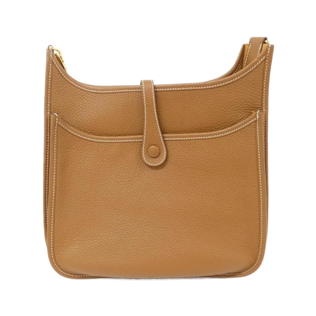 HERMES Evelyne 056277CC Shoulder Clemence Gold Clemence Leather Rank A - Thumbnail 2