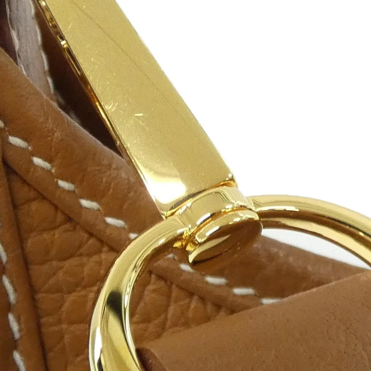 HERMES Evelyne 056277CC Shoulder Clemence Gold Clemence Leather Rank A - Thumbnail 4