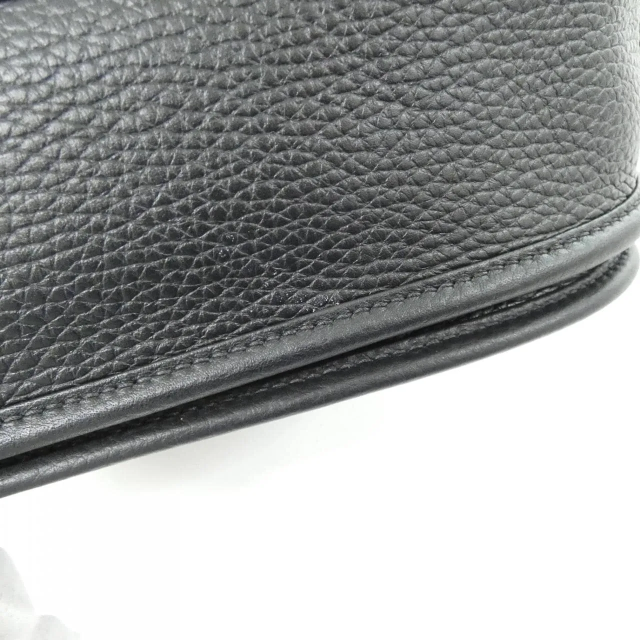 HERMES Evelyne 056277CC Shoulder Clemence Black Clemence Leather Rank A - Thumbnail 3