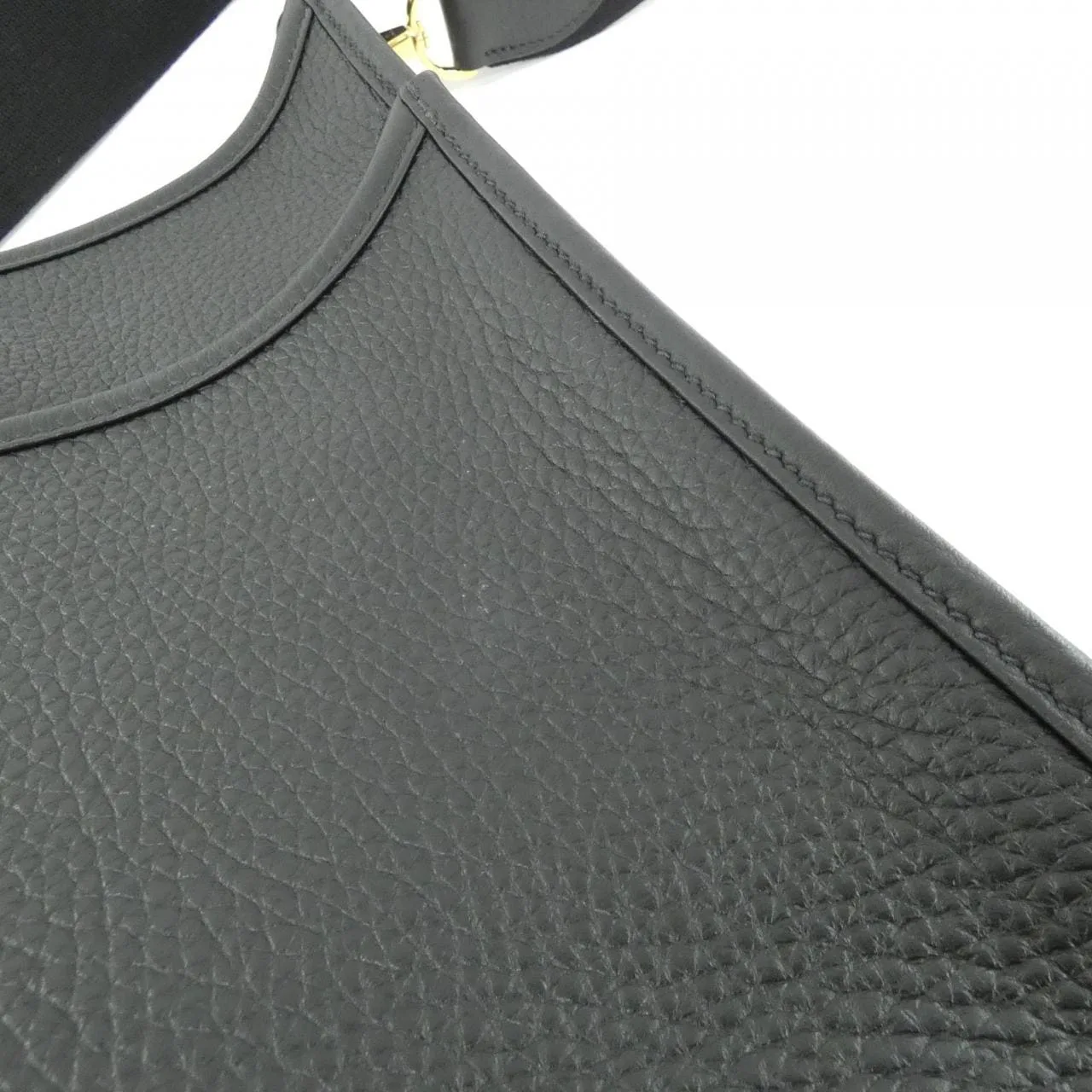 HERMES Evelyne 056277CC Shoulder Clemence Black Clemence Leather Rank A - Thumbnail 6