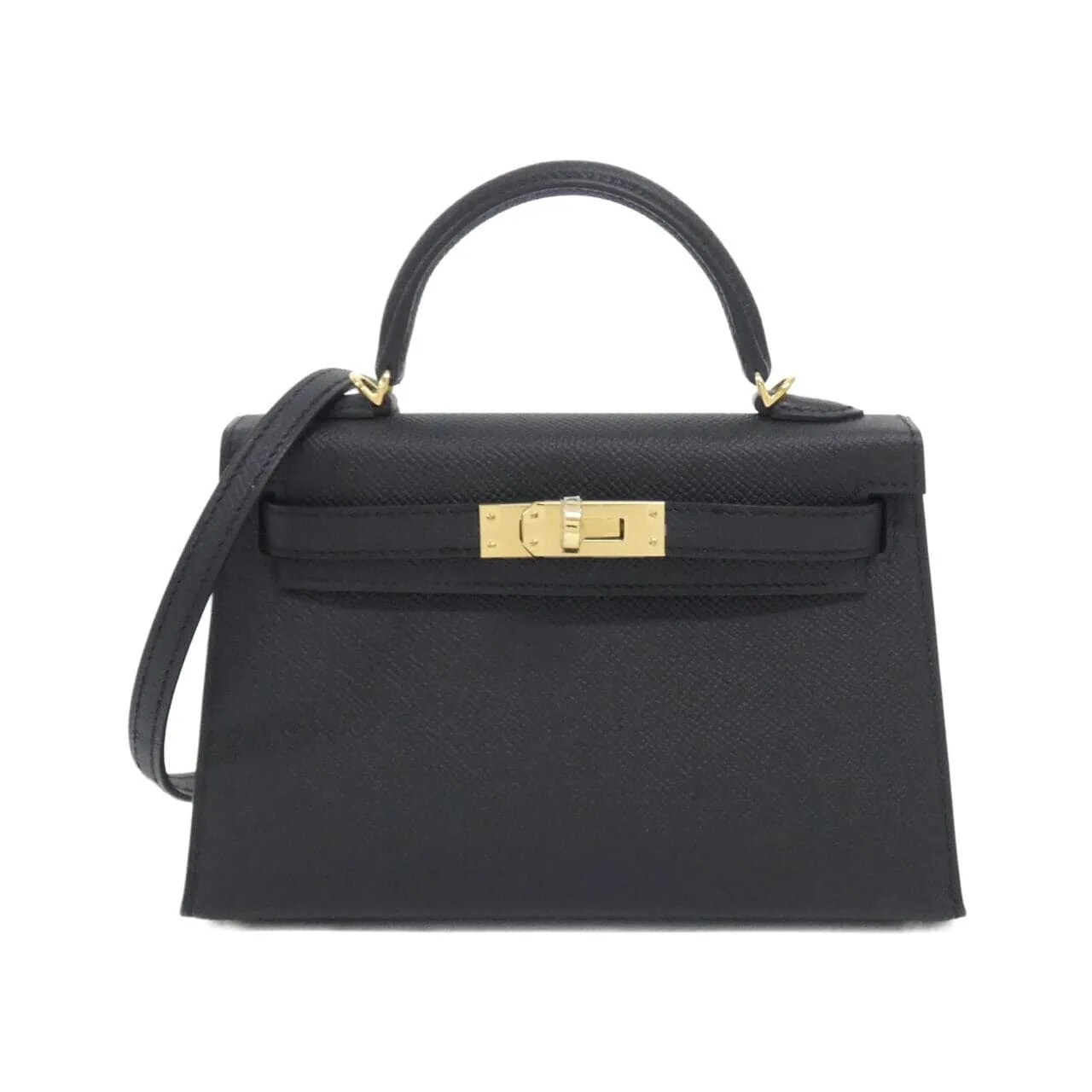 HERMES Kelly 071302CC Handbag Epsom Black