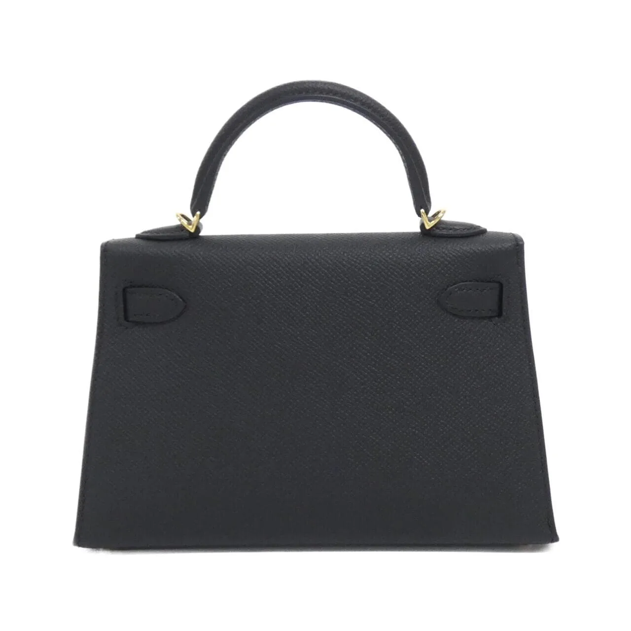 HERMES Kelly 071302CC Handbag Epsom Black Epsom Leather Rank A - Thumbnail 2