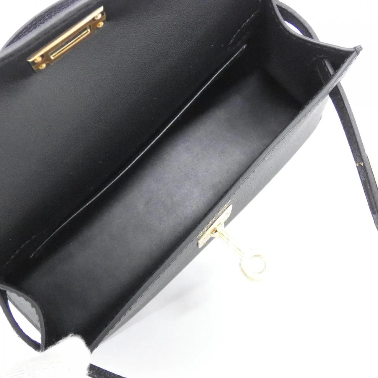 HERMES Kelly 071302CC Handbag Epsom Black Epsom Leather Rank A - Thumbnail 5