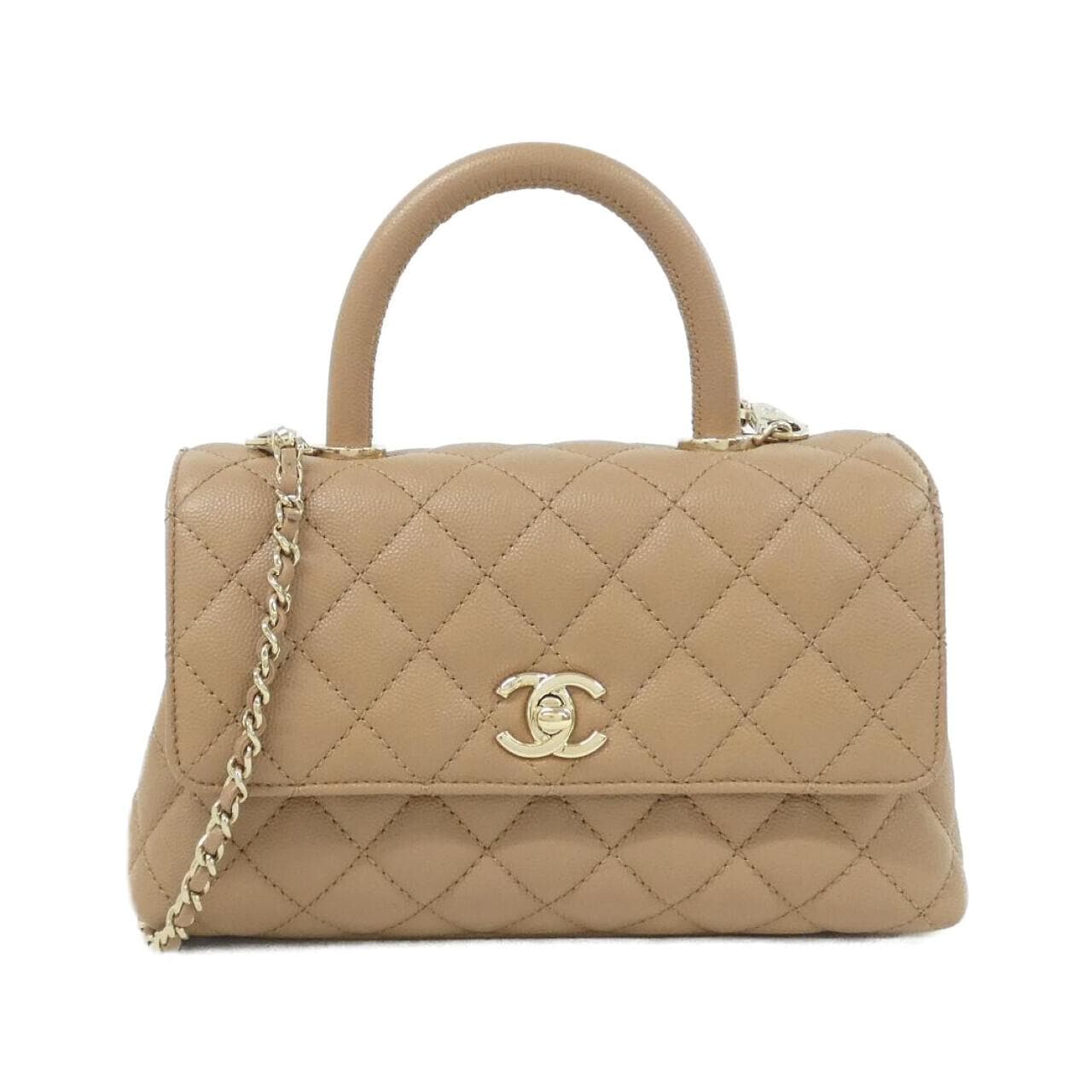 CHANEL Matelasse 92990 Handbag Grained Calfskin