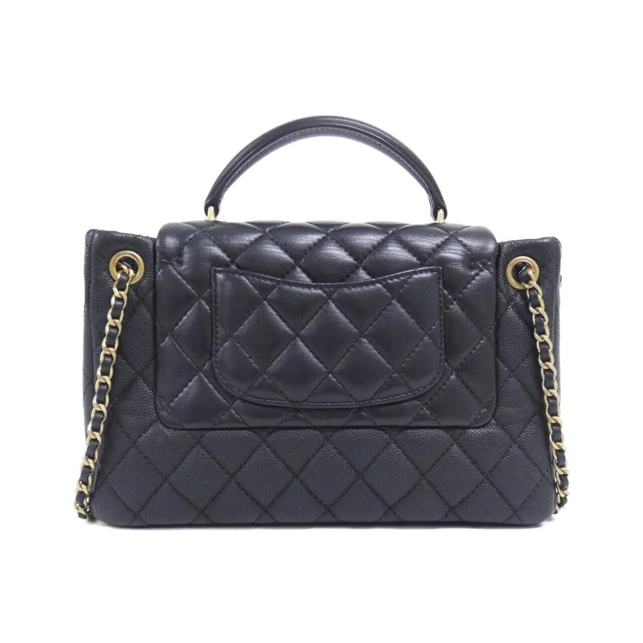 CHANEL Handbag Grained Calfskin 2