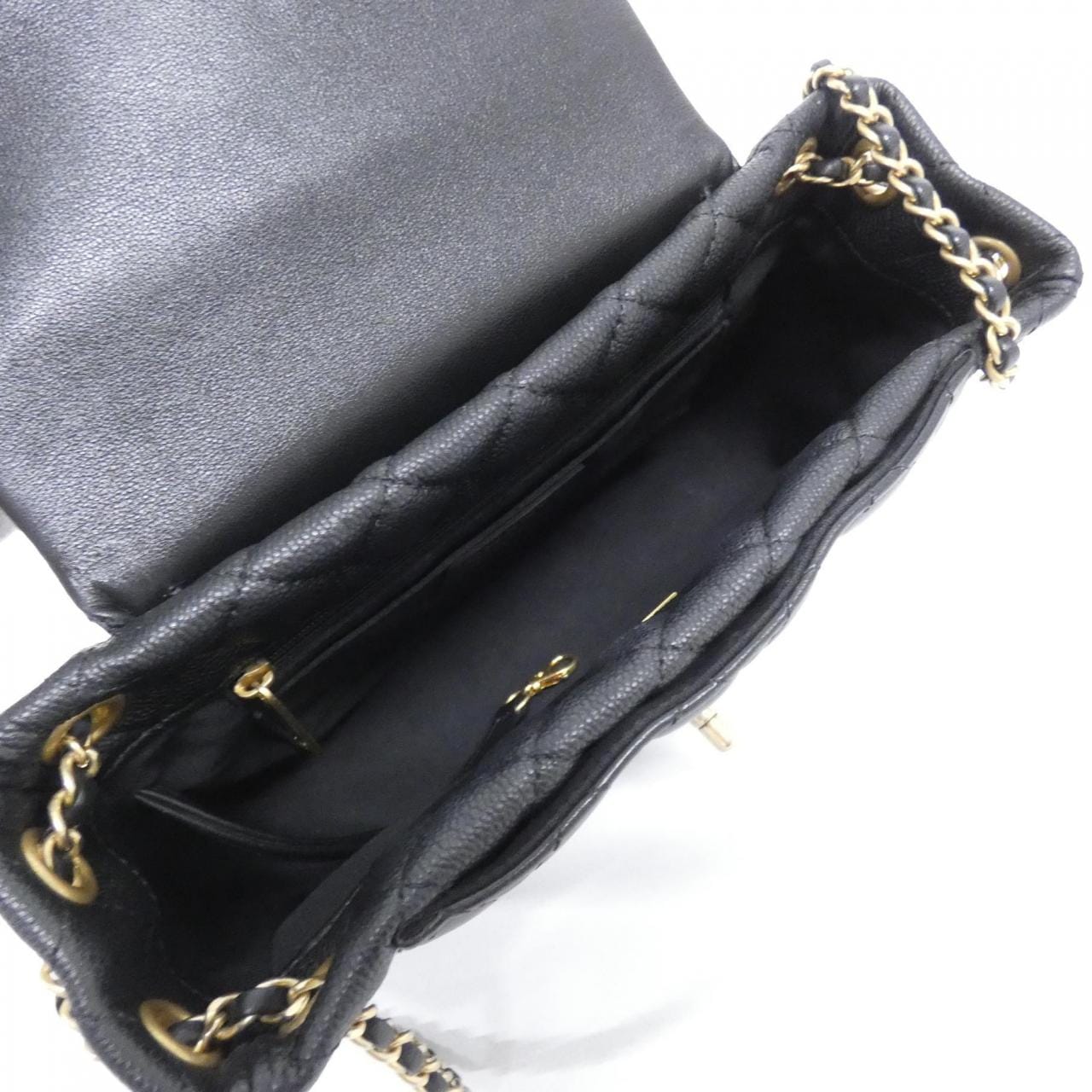 CHANEL Handbag Grained Calfskin 5
