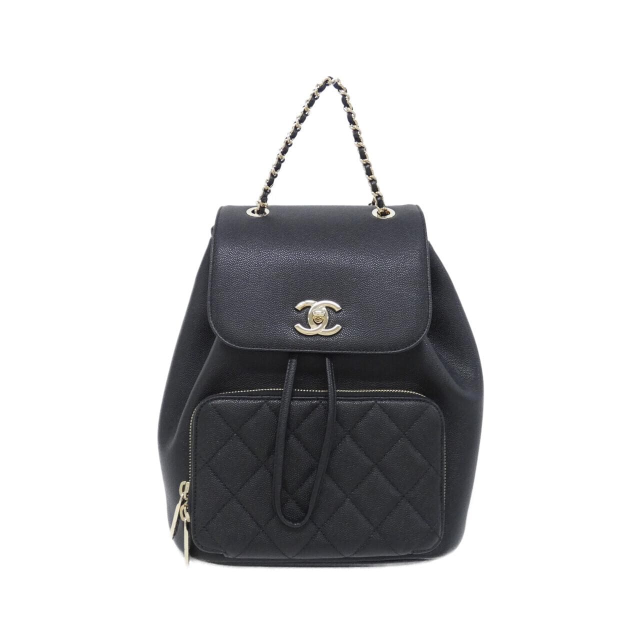 CHANEL 93748 Backpack Grained Calfskin
