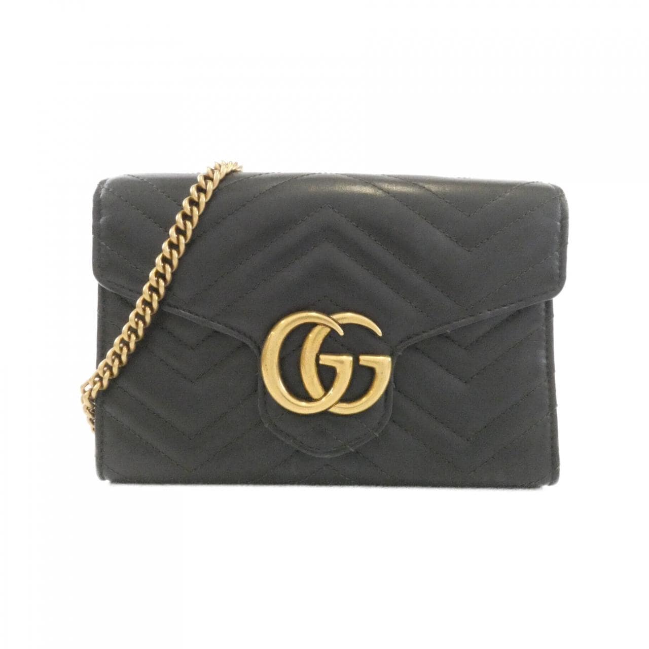 GUCCI Marmont 474575 DTD1T Shoulder Leather